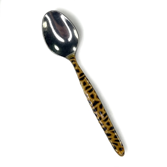 Vintage Leopard Demi Tasse Spoon Set from South Africa - 6 - Picture 3 of 6